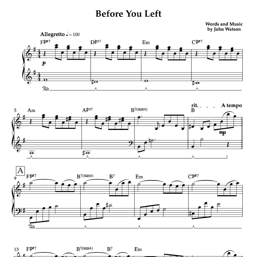 Before You Left