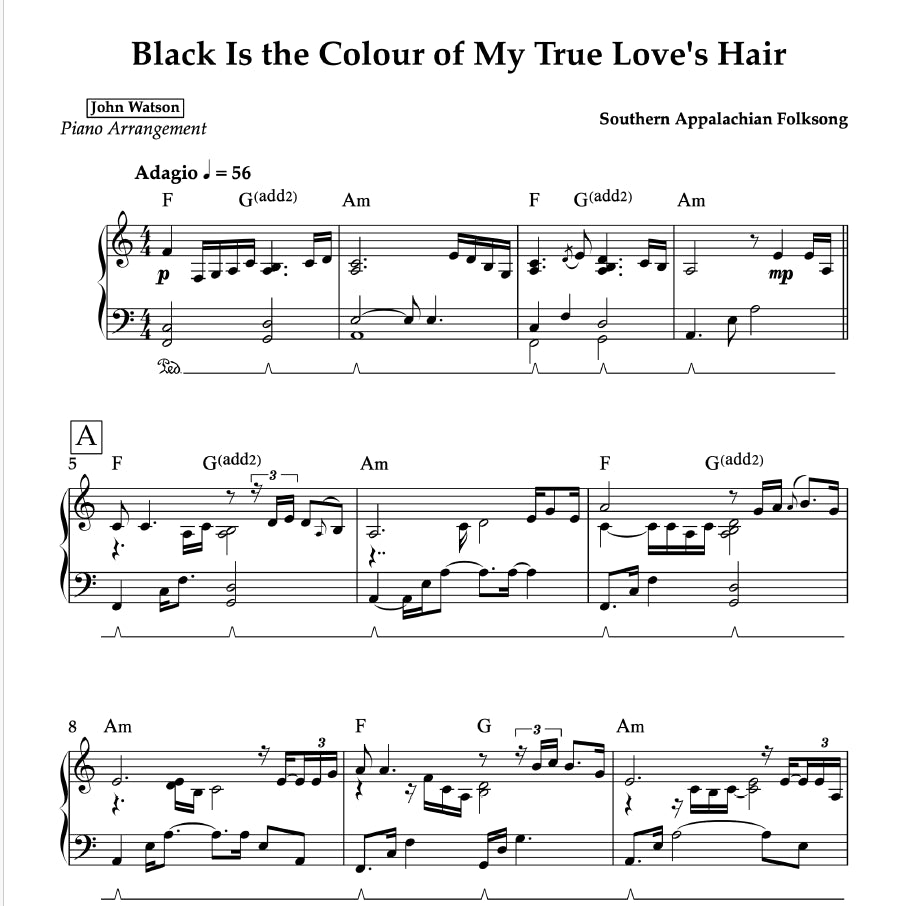 Black Is the Colour of My True Love's Hair