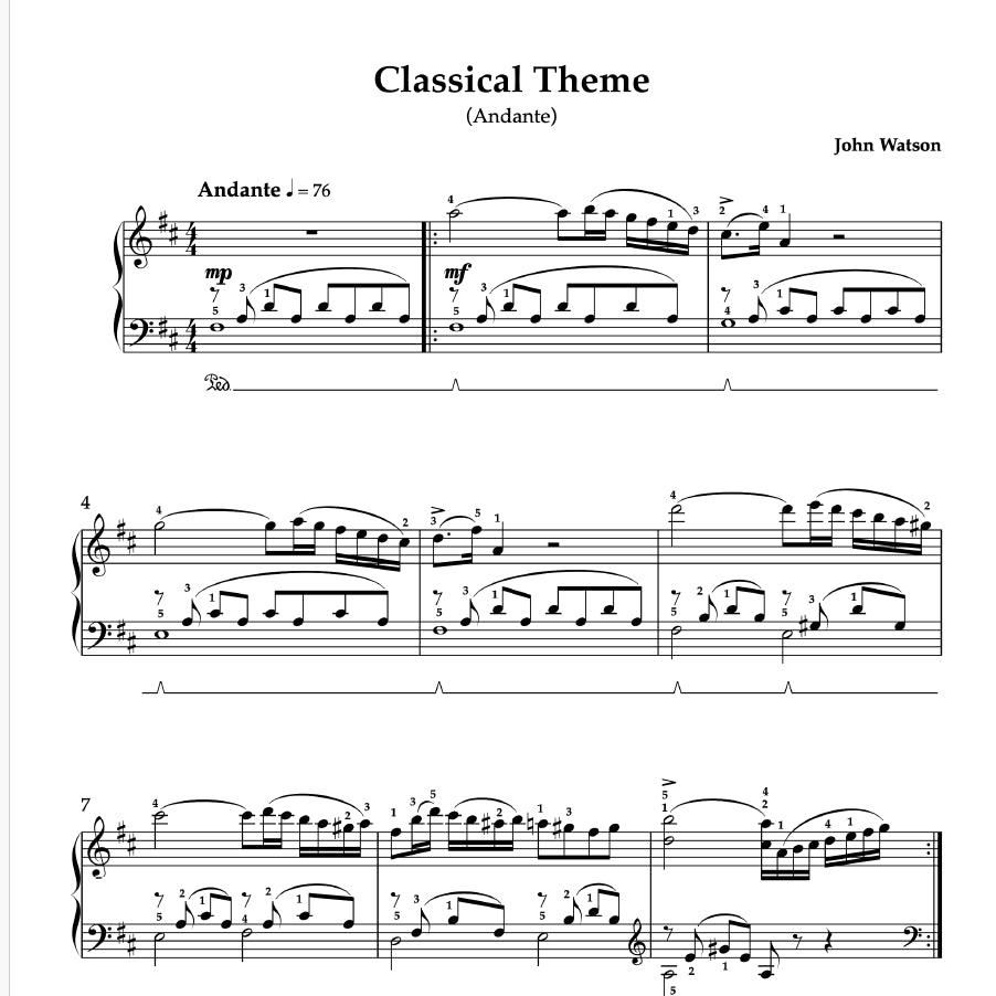 Classical Theme (Andante)