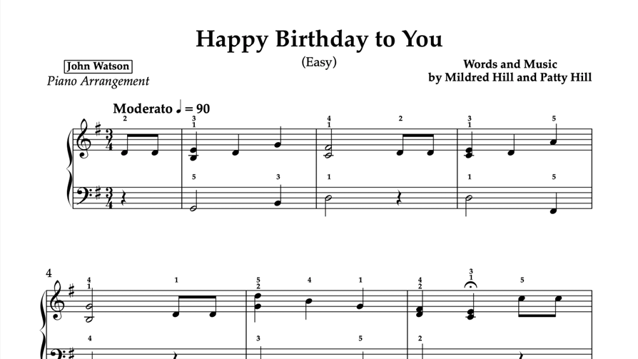 Happy Birthday to You (Easy)