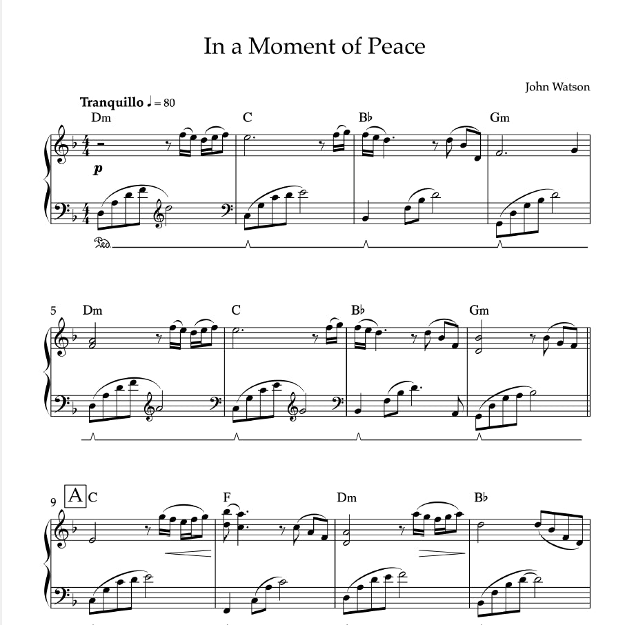 In a Moment of Peace